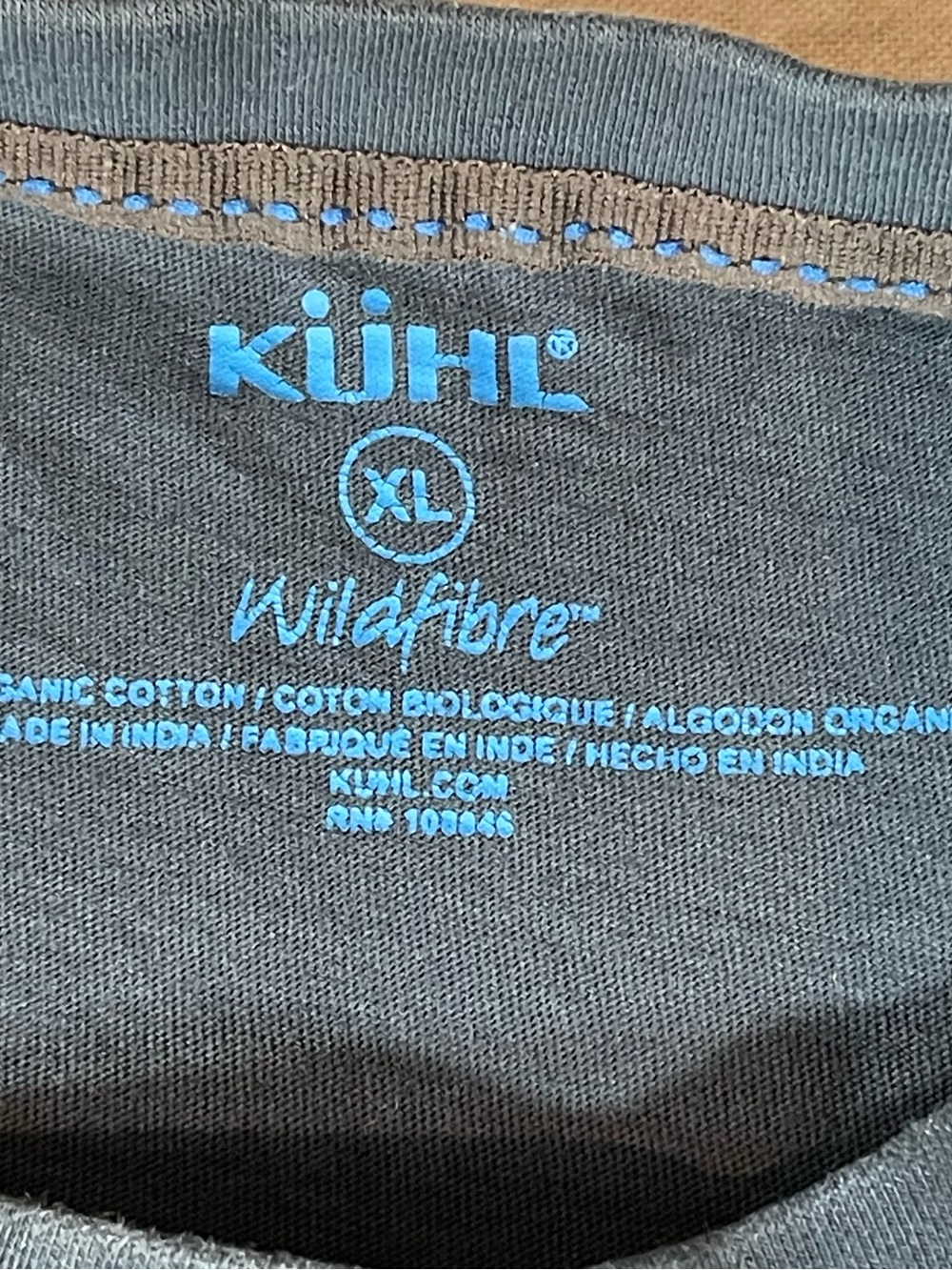 Kuhl Men's Navy Graphic Logo Tee 100% Organic Cotton - Picture 3 of 11